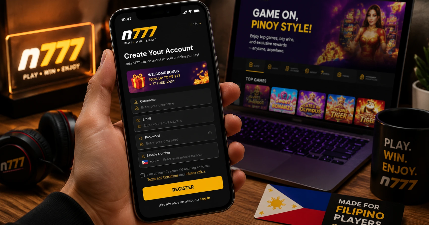 How to Access n777 casino login register mobile for Seamless Gaming Experience - image 2